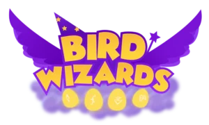 Bird Wizards Kids Cartoon Mockup Logo Design