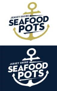Jersey Shore Seafood Pots mockup logo