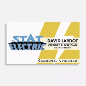 STAT Electric Business Card Mockup